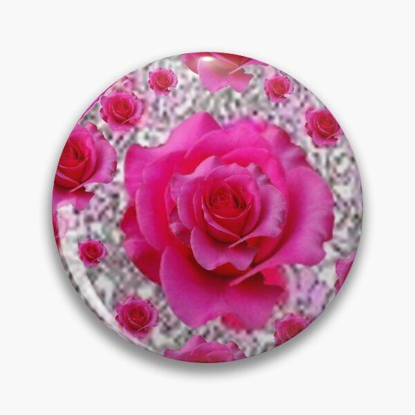 Item preview, FUCHSIA PINK ROSE GARDEN PINK ART ABSTRACT   designed and sold by sharlesart.