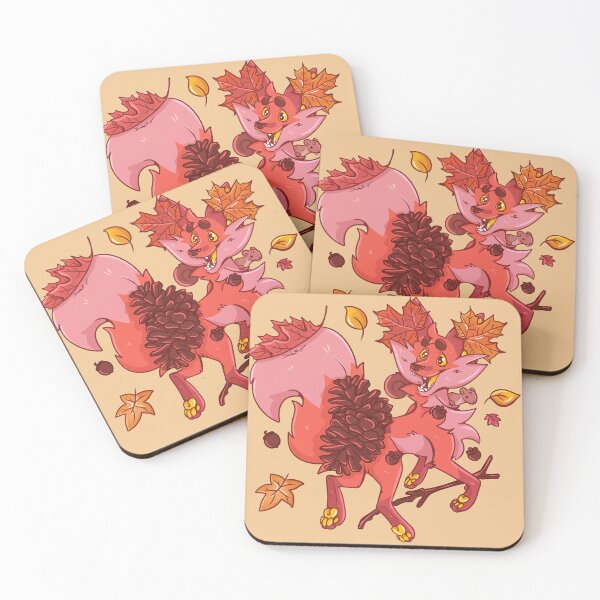 Item preview, Seasonal Autumn Fall Leaves Fox with Pinecones designed and sold by DoodleDragoons.