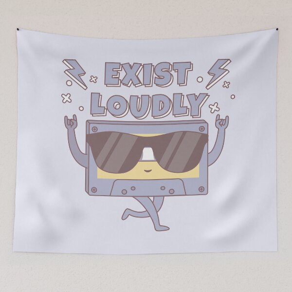 Item preview, Exist Loudly – Cassette Tape designed and sold by ttttee.