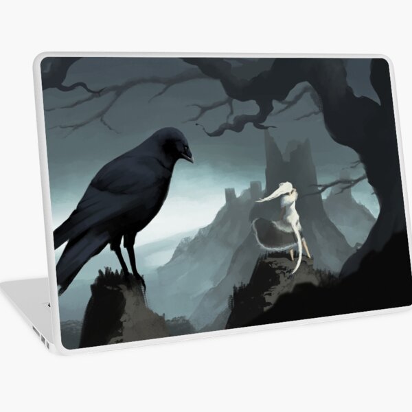 Crossbreed Priscilla and the painted world of Ariamis Laptop Skin