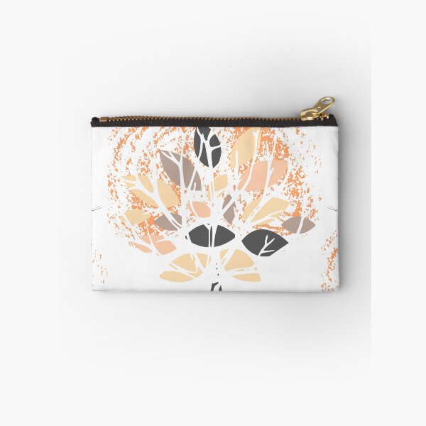 Item preview, Beige black and orange abstract flower art |  designed and sold by Vicsdesignsart.