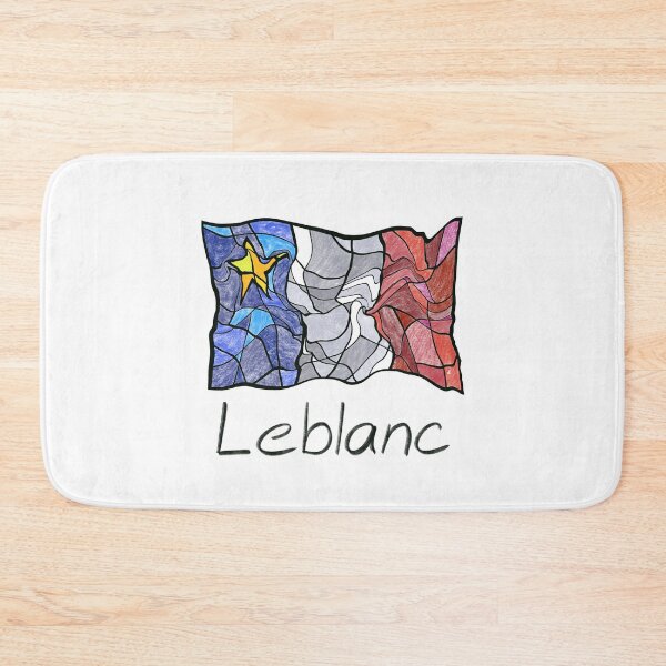 Item preview, Acadian Flag pastel liquid mosaic Leblanc  - Drapeau acadien mosaïque liquide pastel vitrail Leblanc designed and sold by ColoursOfFrance.
