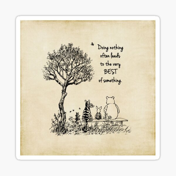 Item preview, Winnie the Pooh and friends ~ Doing Nothing designed and sold by SouthernSassArt.