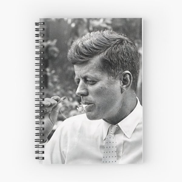 Item preview, JFK fumando hierba, blanco y negro, arte vintage designed and sold by modernretro.