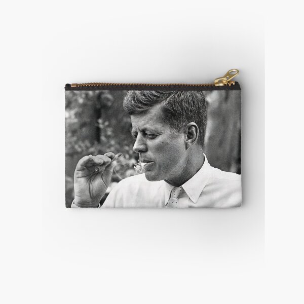 Item preview, JFK Smoking Weed, Black and White, Vintage Art designed and sold by modernretro.