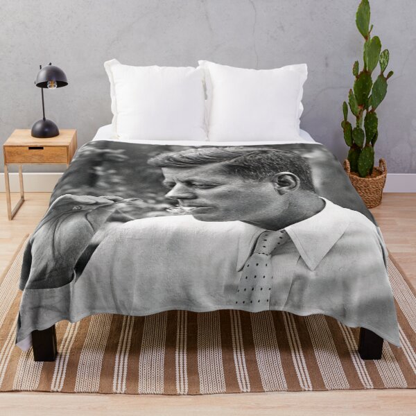 Item preview, JFK Smoking Weed, Black and White, Vintage Art designed and sold by modernretro.