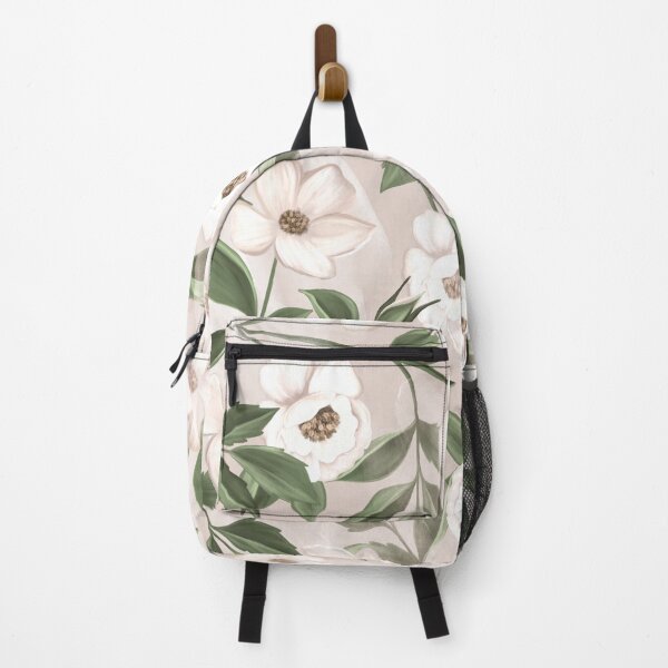 Item preview, White Magnolia Floral Watercolor Pattern designed and sold by Moodthology.