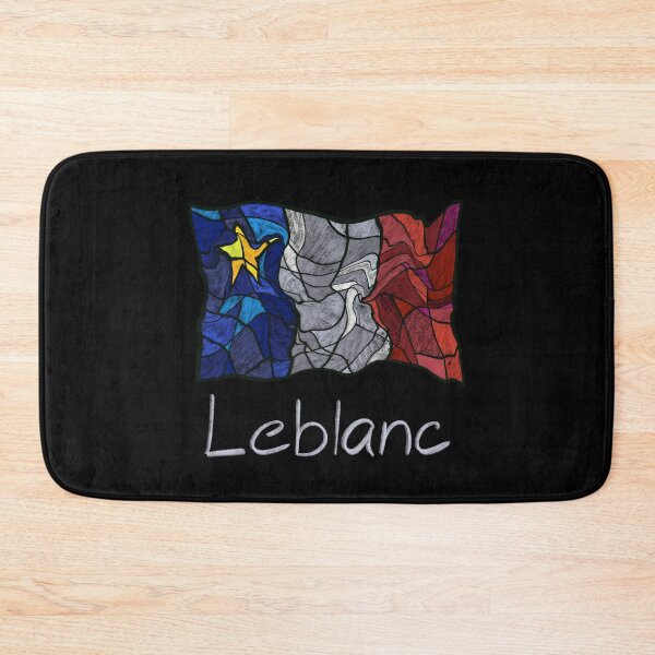 Item preview, Acadian Flag pastel liquid mosaic Leblanc  - Drapeau acadien mosaïque liquide pastel vitrail Leblanc  designed and sold by ColoursOfFrance.