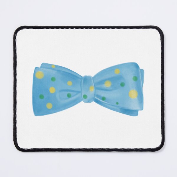 Item preview, Sky Blue Bow Tie with Green and Yellow Polka Dots Illustration designed and sold by BaggyYogaPants.