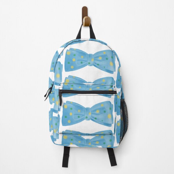 Item preview, Sky Blue Bow Tie with Green and Yellow Polka Dots Illustration designed and sold by BaggyYogaPants.