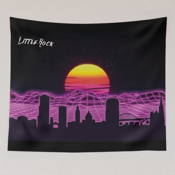 Item preview, Little Rock Skyline Neon Nights designed and sold by DFerraz.