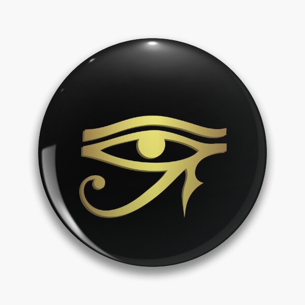 Item preview, Eye of horus Egyptian symbol on black background  designed and sold by pixxart.