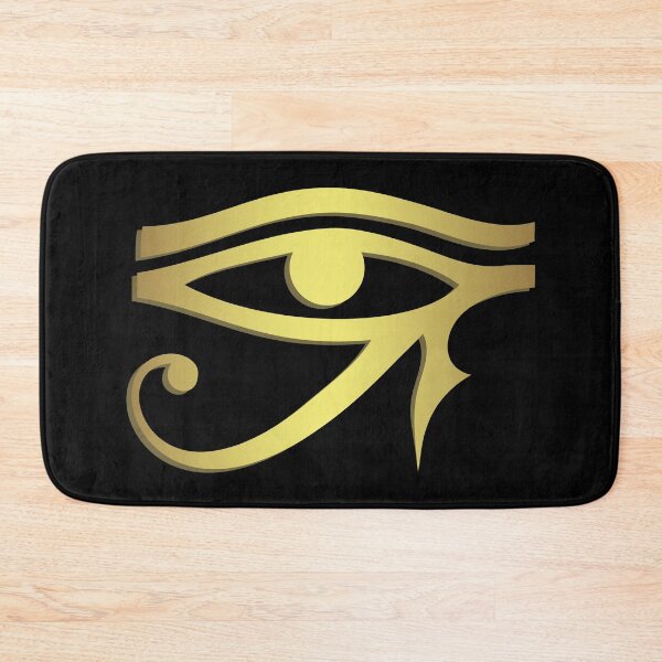 Item preview, Eye of horus Egyptian symbol on black background  designed and sold by pixxart.