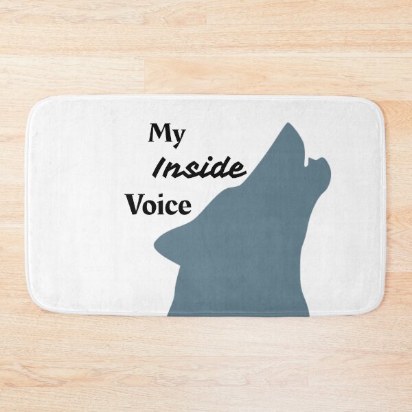 Item preview, Wolf Inside Voice Animal Alter Graphic Grey on White designed and sold by GladBlackLamb.