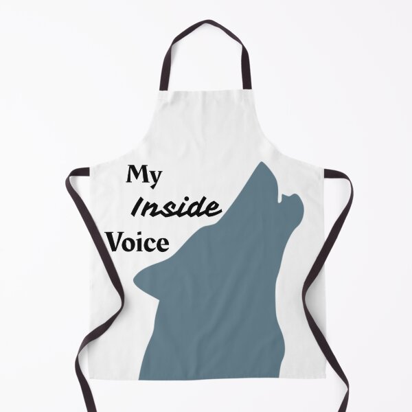 Item preview, Wolf Inside Voice Animal Alter Graphic Grey on White designed and sold by GladBlackLamb.