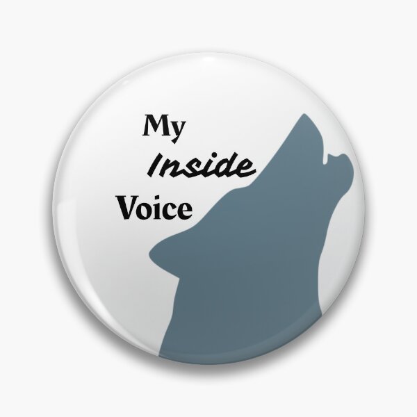 Item preview, Wolf Inside Voice Animal Alter Graphic Grey on White designed and sold by GladBlackLamb.