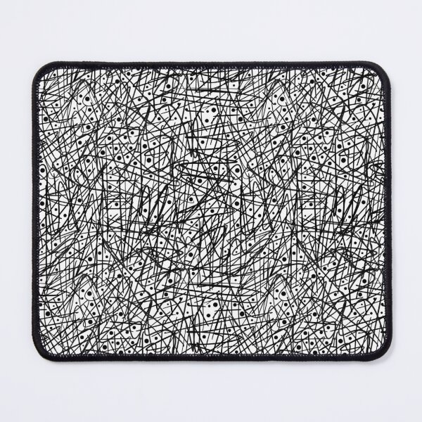 Item preview, black lines, dots pattern white background designed and sold by SolArt88.