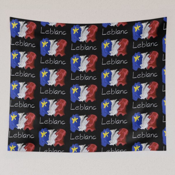 Item preview, Acadian Flag pastel liquid Leblanc  - Drapeau acadien liquide pastel Leblanc  designed and sold by ColoursOfFrance.
