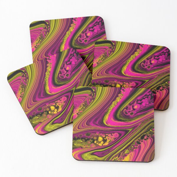 Item preview, Pink Yellow Abstract Geode designed and sold by SparkyMae.