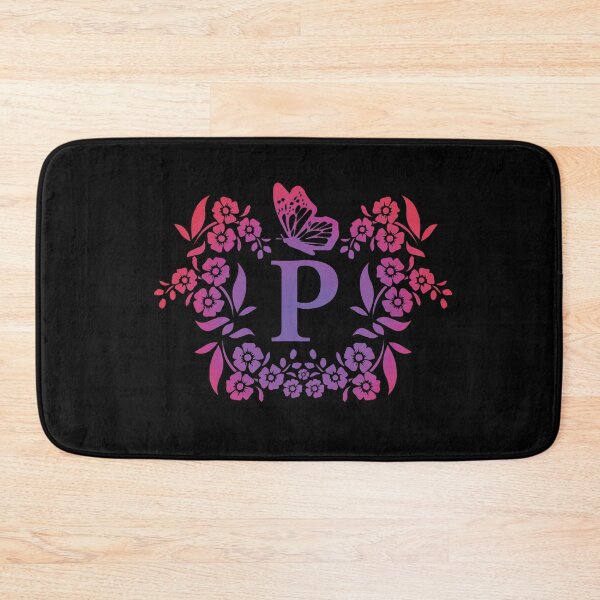 Item preview, Ornamental Letter P, Purple And Red Heart Butterfly, Gold Monogram Ornament designed and sold by PROMEN Creativity.