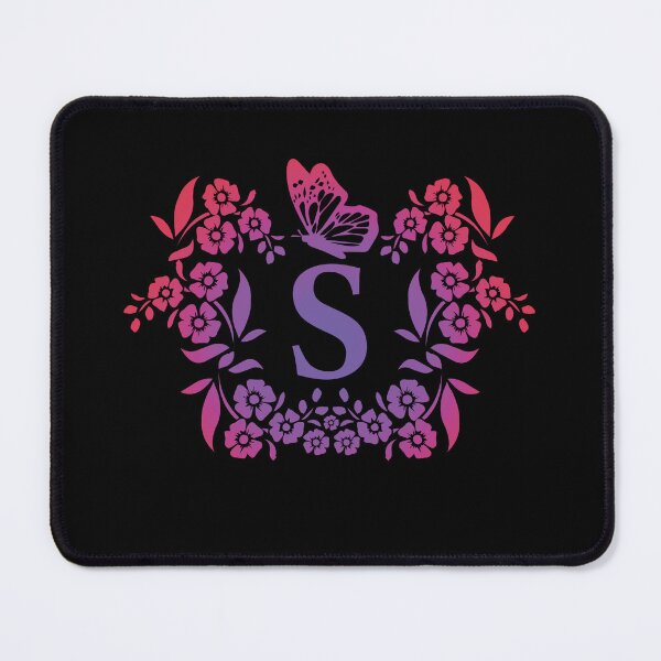 Item preview, Ornamental Letter S, Purple And Red Heart Butterfly, Gold Monogram Ornament designed and sold by PROMEN Creativity.
