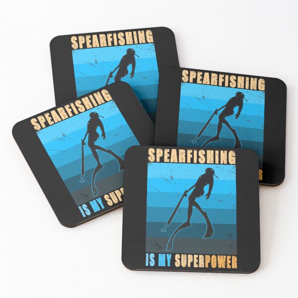 Item preview, Spearfishing is my superpower blue color palette Retro vintage  - spearfishing - freediving lovers gift idea designed and sold by Live  Today.