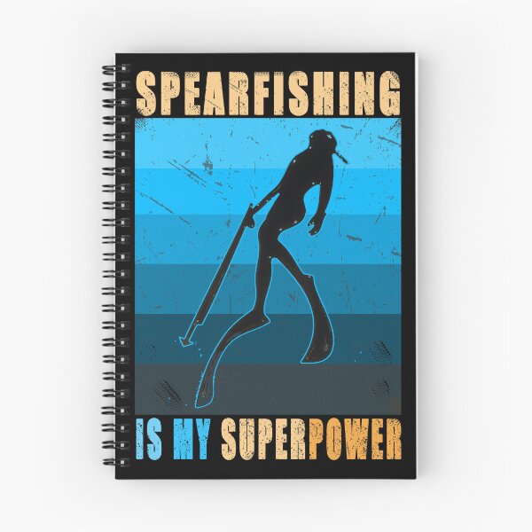 Item preview, Spearfishing is my superpower blue color palette Retro vintage  - spearfishing - freediving lovers gift idea designed and sold by Live  Today.