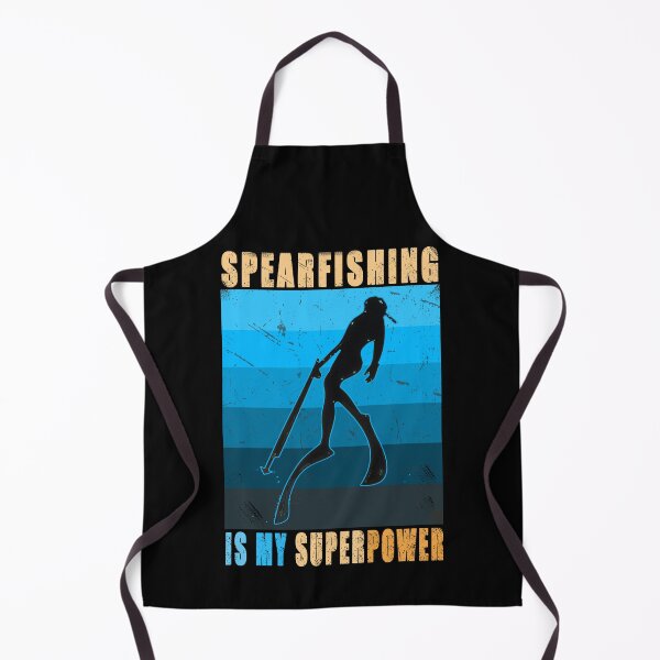 Item preview, Spearfishing is my superpower blue color palette Retro vintage  - spearfishing - freediving lovers gift idea designed and sold by Live  Today.
