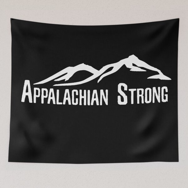 Item preview, Appalachian Strong (white) designed and sold by Hellbilly Designs.