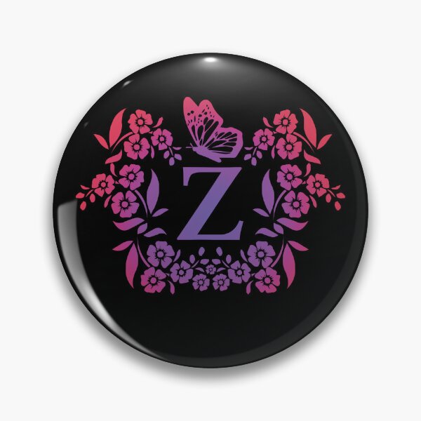 Item preview, Ornamental Letter Z, Purple And Red Heart Butterfly, Gold Monogram Ornament designed and sold by PROMEN Creativity.