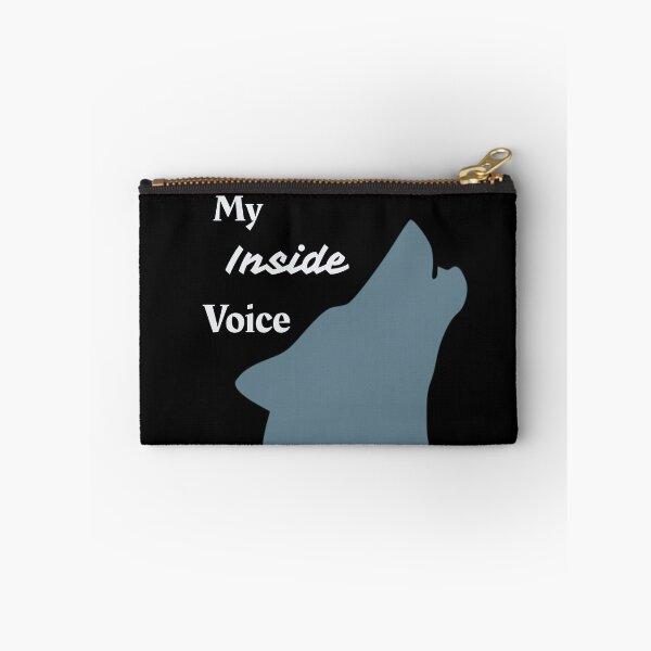Item preview, Wolf Inside Voice Animal Alter Graphic Grey on Black designed and sold by GladBlackLamb.