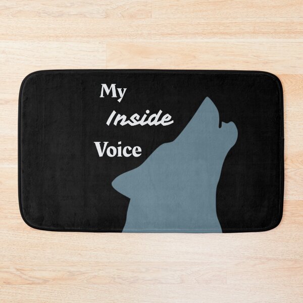 Item preview, Wolf Inside Voice Animal Alter Graphic Grey on Black designed and sold by GladBlackLamb.