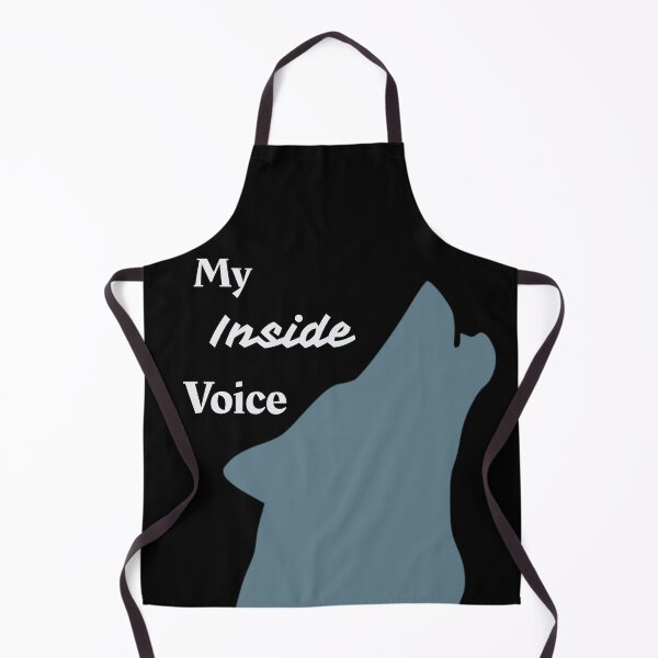 Item preview, Wolf Inside Voice Animal Alter Graphic Grey on Black designed and sold by GladBlackLamb.