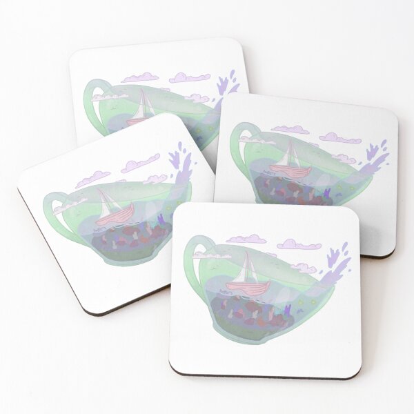 Item preview, Pastel Teacup & Ocean Sailboat designed and sold by Beano Supremo.