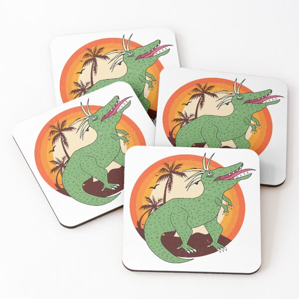 Item preview, sunset and angry dinosaur designed and sold by arwaIB.