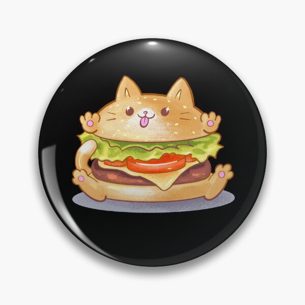 Item preview, Hamburguesa de gato // Animales de postre Kawaii designed and sold by DoomDude.