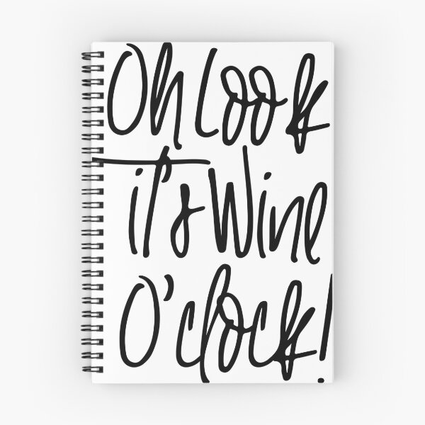 Item preview, Oh Look It's Wine O'Clock Wine Lovers Clock designed and sold by Moodthology.