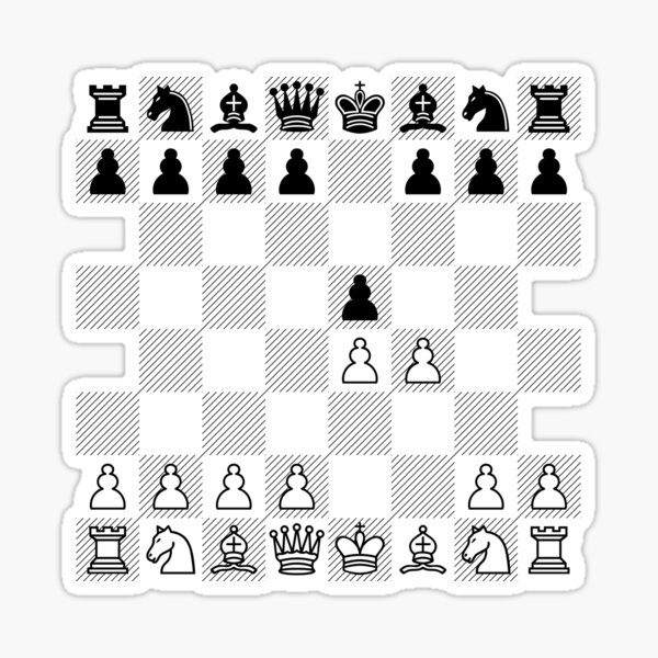 Kings gambit accepted - chess' Sticker