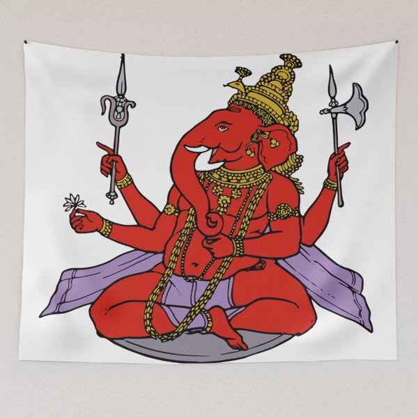 Item preview, Red Ganesha designed and sold by Bright Designs.