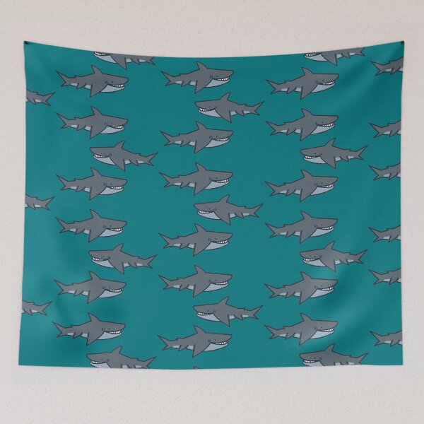 Item preview, Shark pattern designed and sold by RandasDoodles.