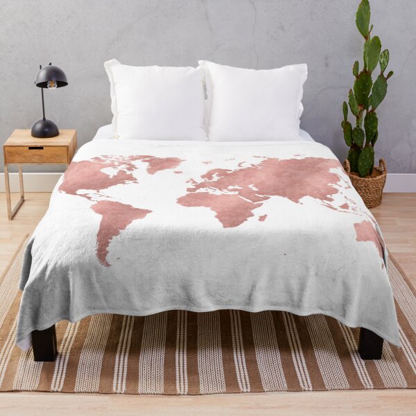 Item preview, World Map Rose Gold | Modern  World map | Gold World map | Stylish World map designed and sold by NORDIKART.