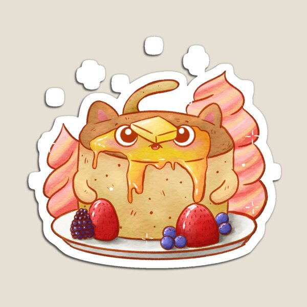 Item preview, Cat Pancake // Kawaii Dessert Animals designed and sold by DoomDude.