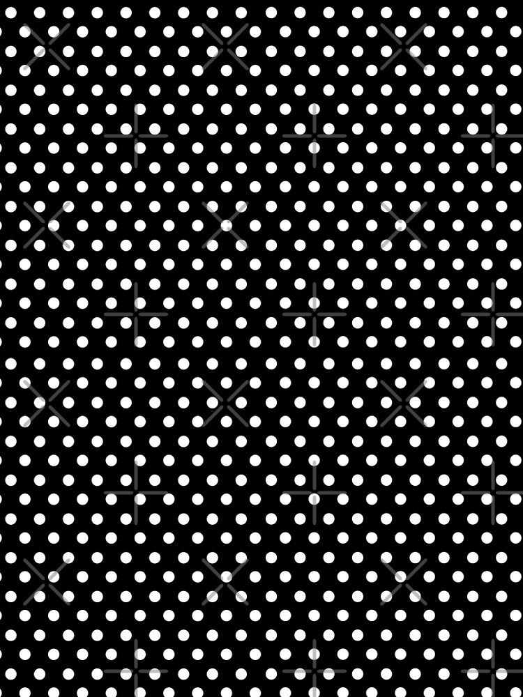 Retro black and white polka dot pattern by pixxart