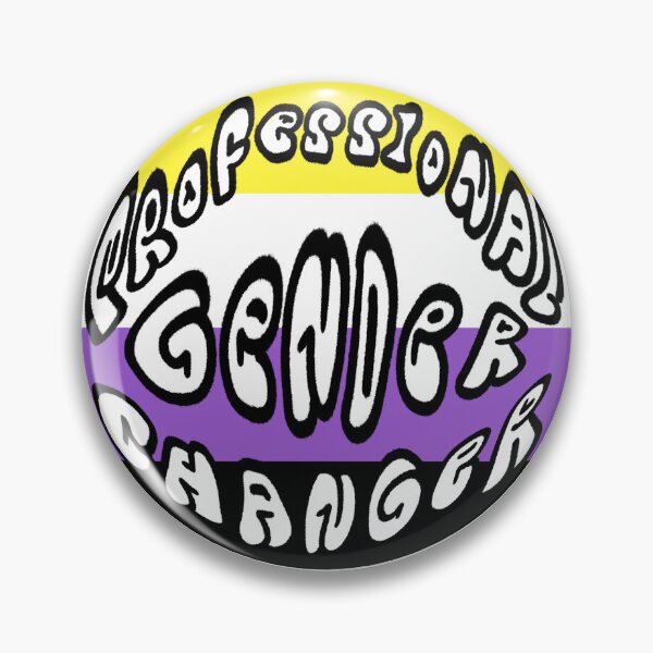 Item preview, professional gender changer nonbinary flag designed and sold by annoyingarts.