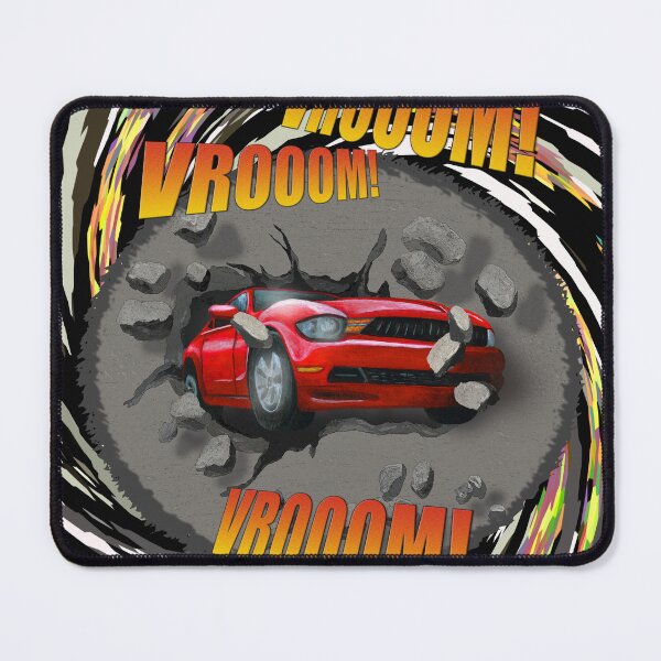 Item preview, Car Crashing through Wall Vrooom! designed and sold by Melissa J Barrett.