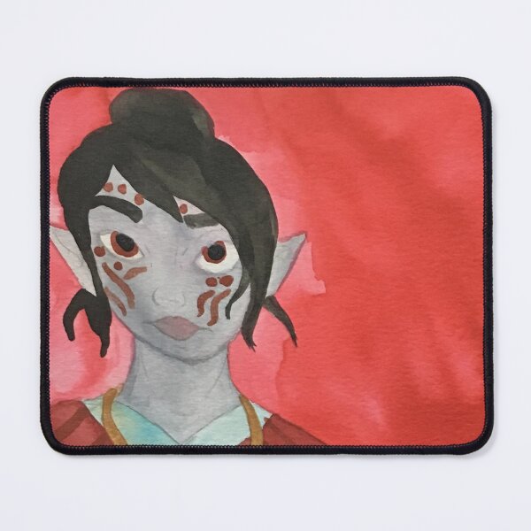Item preview, Dark Elf Sorceress Watercolor Painting designed and sold by Thedisc0panda.