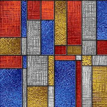Artwork thumbnail, Modern Multicolored Rendom Rectangles Seamless Pattern by BranislavaBT
