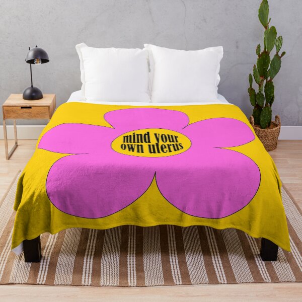 Item preview, "mind your own uterus" flower designed and sold by triplewatersign.