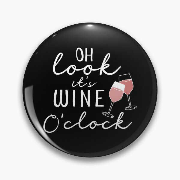 Item preview, Oh Look It's Wine O'Clock Wine Glasses designed and sold by Moodthology.