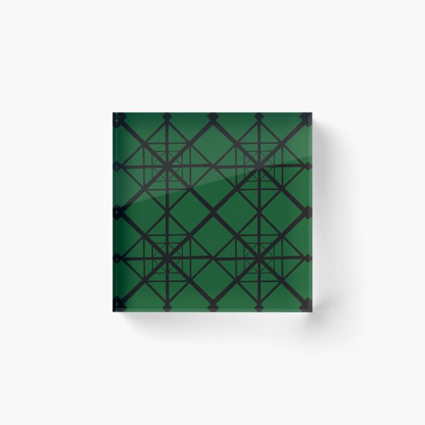 Item preview, Geometric Green and black Pattern designed and sold by DemonicGloom.